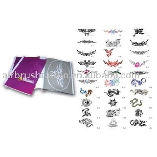 body art temporary airbrush tattoo stencil